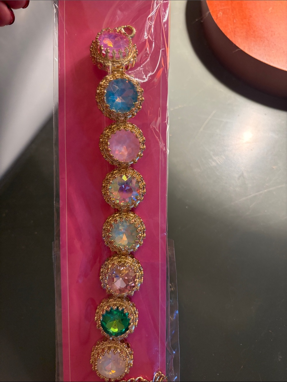 NEW Feed Me Gems Rainbow Opal Pastel Queen Bracelet - Picture 15 of 16